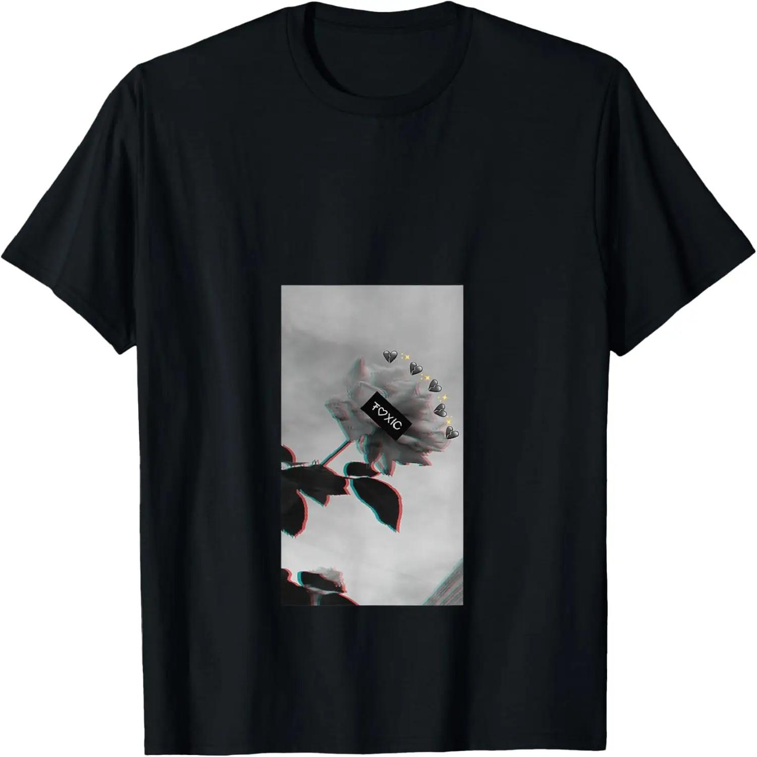 Aesthetic flowers toxic sad Retro emoticons flower aesthetic T-Shirt S