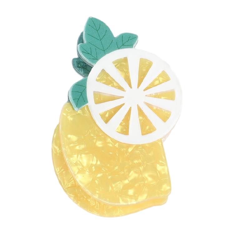 Fruit Theme Hair Claw Clip For Women Girls PVC Barrettes Lightweight Hairpins Summer Accessories School Party Essential