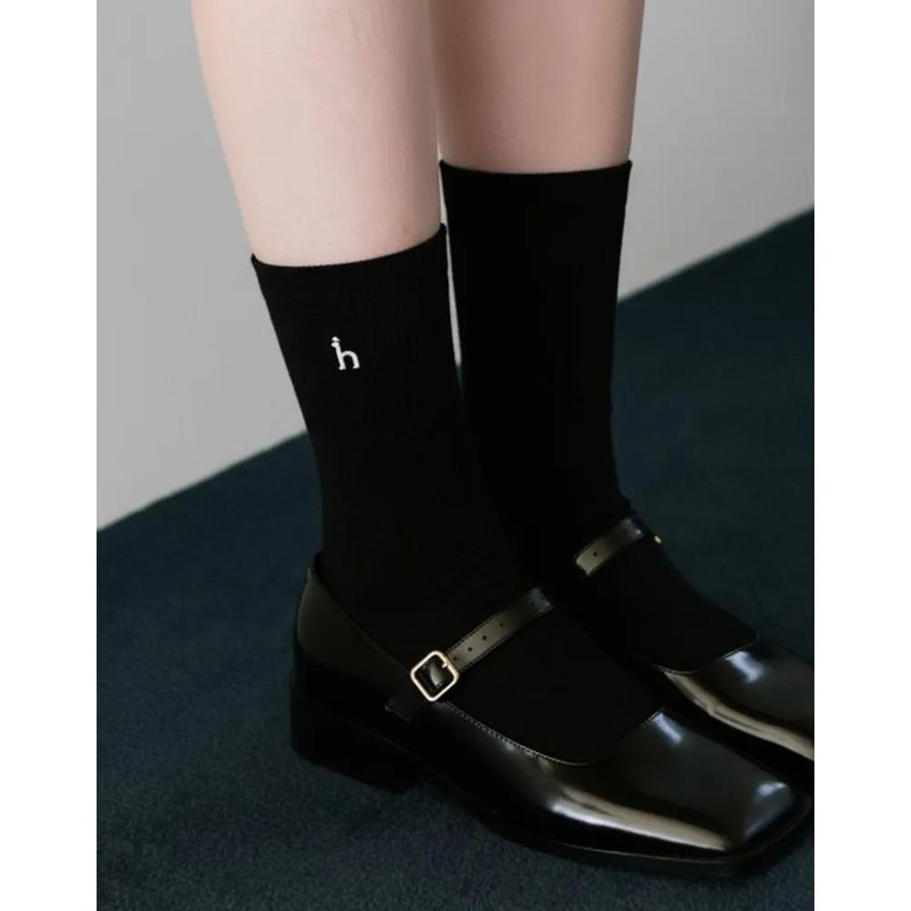 [26FW] Logo Embroidered Cotton Blend Mid-Length Socks 3-Piece Set HISS6F901IV