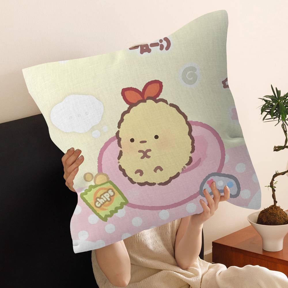 Japan S-Sumikkogurashi Cute Cushion Cover Pillow Cover Decor Pillowcase Printed Cushion Case for Couch