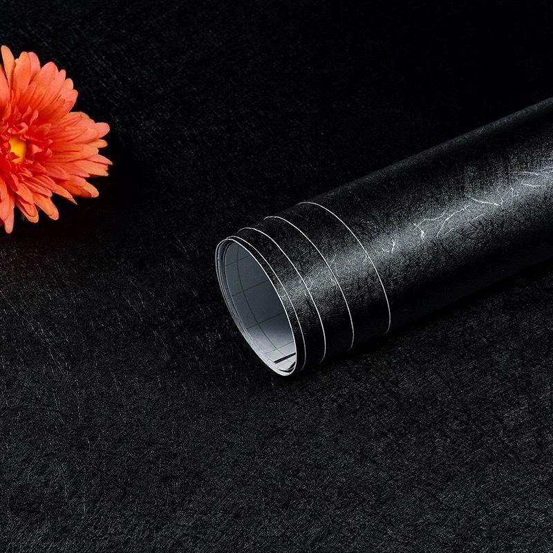 40cm Simple Pure Color Silk Self-adhesive Wallpaper PVC Living Room Bedroom Background Wall Waterproof Decoration Wall Stickers