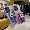 Glitter Bling Bear Silicone Phone Holder Case On For Xiaomi Redmi 13C 4G 5G Redmi13C Girl Woman Stand Back Cover