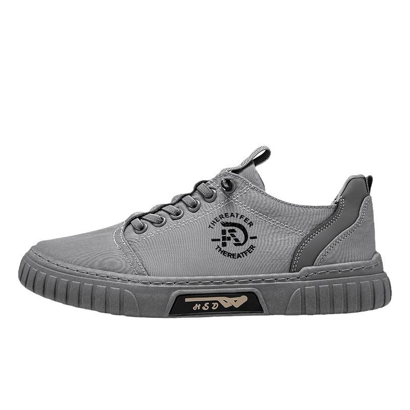 2025 Summer New Men's Shoes One-pedal Casual Shoes Breathable Ice Silk Cloth Flat-bottomed Explosive Extra Large Size Shoes
