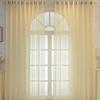 Light Luxury Gauze Curtain Living Room Balcony Curtain Bedroom Window Screen Blackout Pastoral Embroidery Bay Window White Yarn