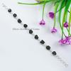Raw Black Tourmaline Bracelet, 925 Sterling Silver Bezel Bracelet, Handmade