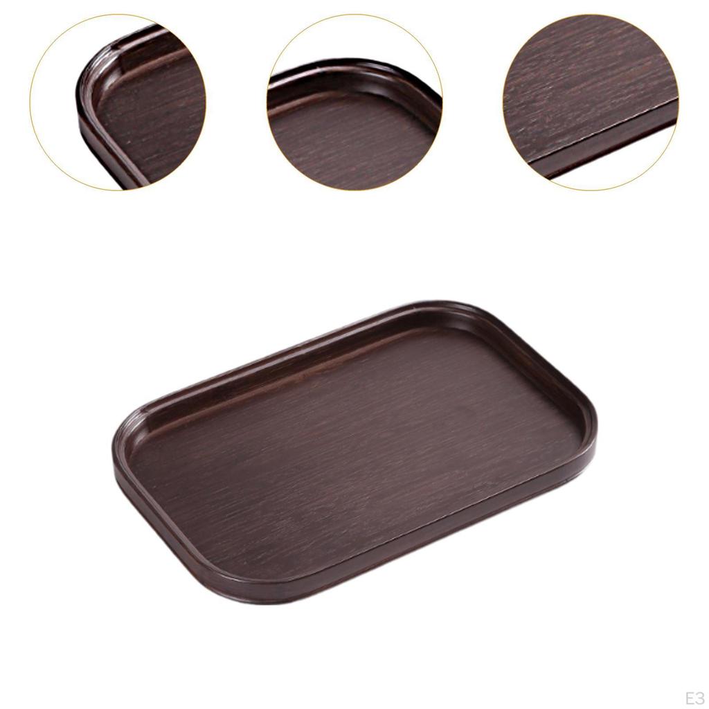 Appetizer Plate Wooden Platter Decorative Tray Serving Wood for Bar Centerpiece