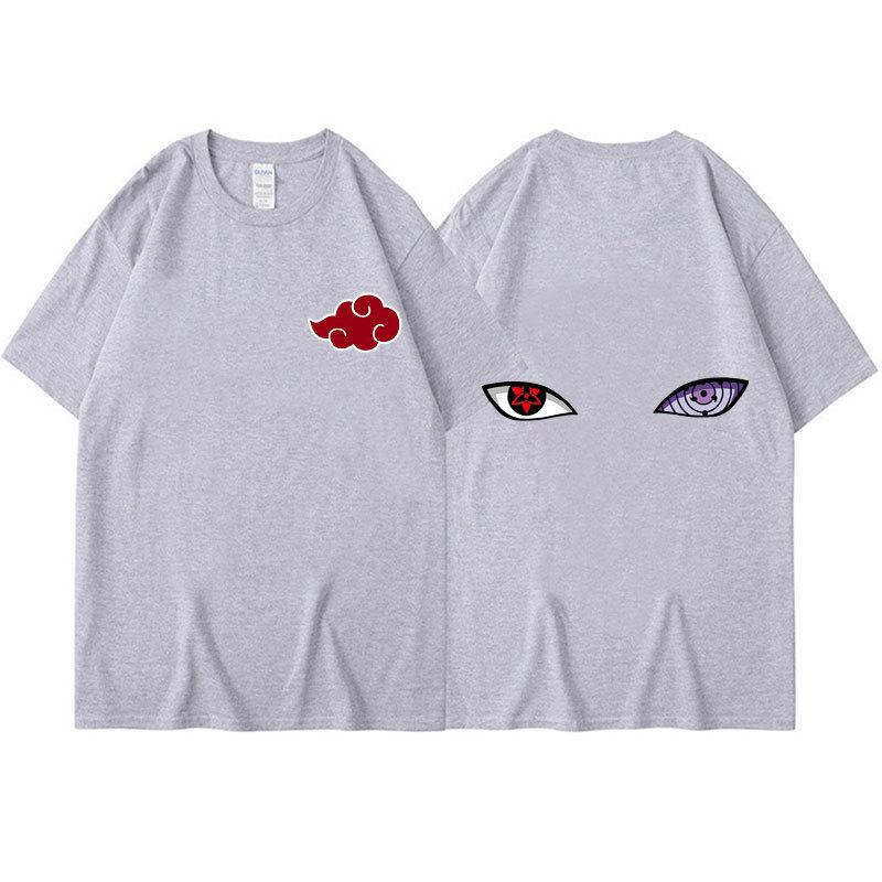 

Аніме Наруто Чоловіча Літня Футболка Хараджуку Манга Графічні Топи Футболки Бавовняна Повсякденна Мультяшна З короткими рукавами Літні Футболки Вуличний одяг S сірий колір