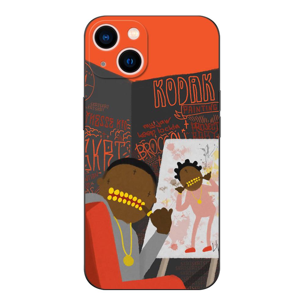 Black Tpu Case For Samsung Galaxy A03 SM-A035 A03 Core A03S A13 A23 LTE A33 A53 A73 4G 5G Rapper Kodaks