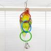 Colorful Plastic Hanging Ring Toy Birds Use To Play and Relieve Boredom Climbing Swing Interactive Toy for Bird Cage Accessories