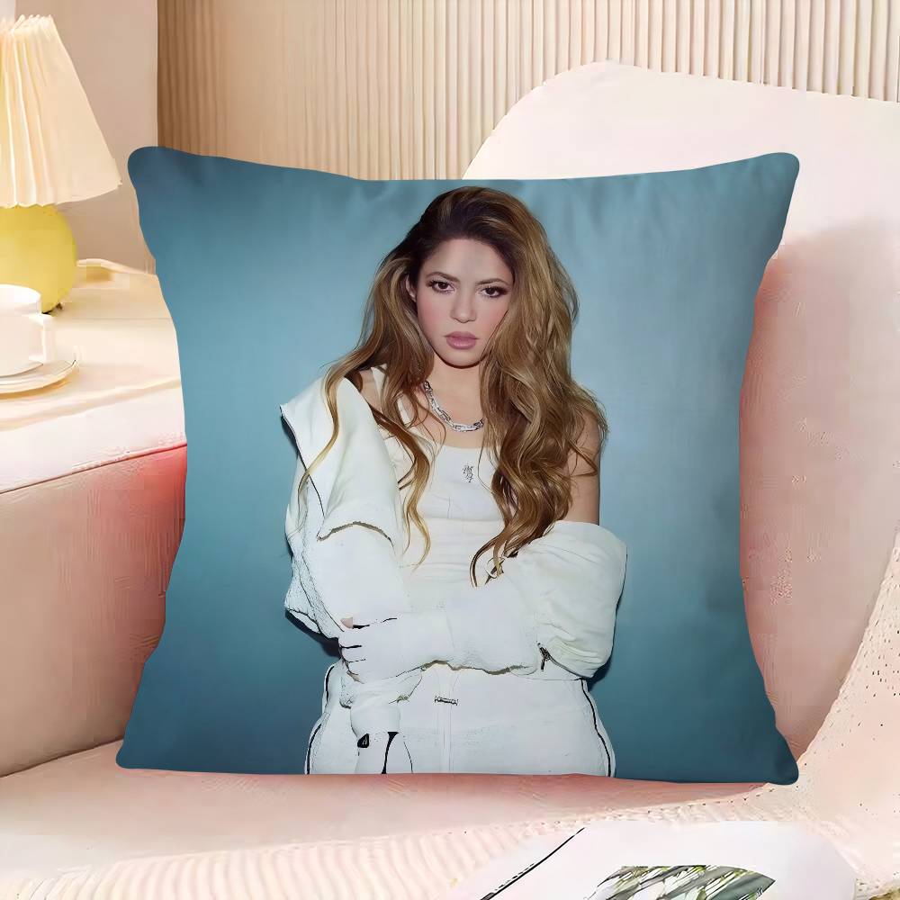S-Shakira Office Cushion Pillowcase Car Cushion Cover45X45CM Lumbar Pillowcase Sofa Pillowcover
