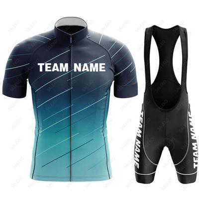 2026 Team Name Cycling Jersey Set Mens Summer Clothing Road Bike Suit Mountain Bicycle Shirt Bib Shorts MTB Ropa Ciclismo