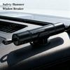 Compact Car Emergency Escape Hammer Quick-Release Window Breaker and Seatbelt Cutter Spring-Powered Auto Glass Punch