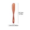 Phoebe Wood Butter Spreader Japanese Style Flat Thin Blade for Jam Cheese Toast Smooth Polished Handle Kitchen Gift Rustic 1