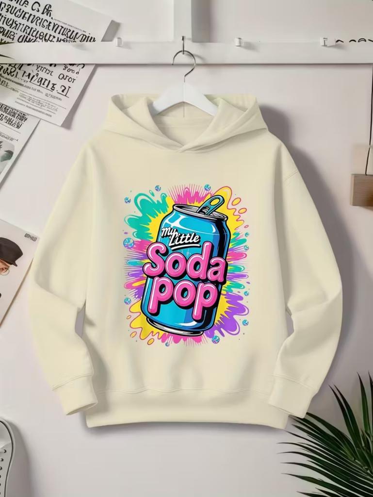 My Little Soda Pop Kinder Kapuzenpullover K-Pop Musik Koreanischer Anime Sweatshirt Hip Hop Jungen Kleidung Geschenk Süßer Spruch T-Shirt Locker Kinder Oberteil