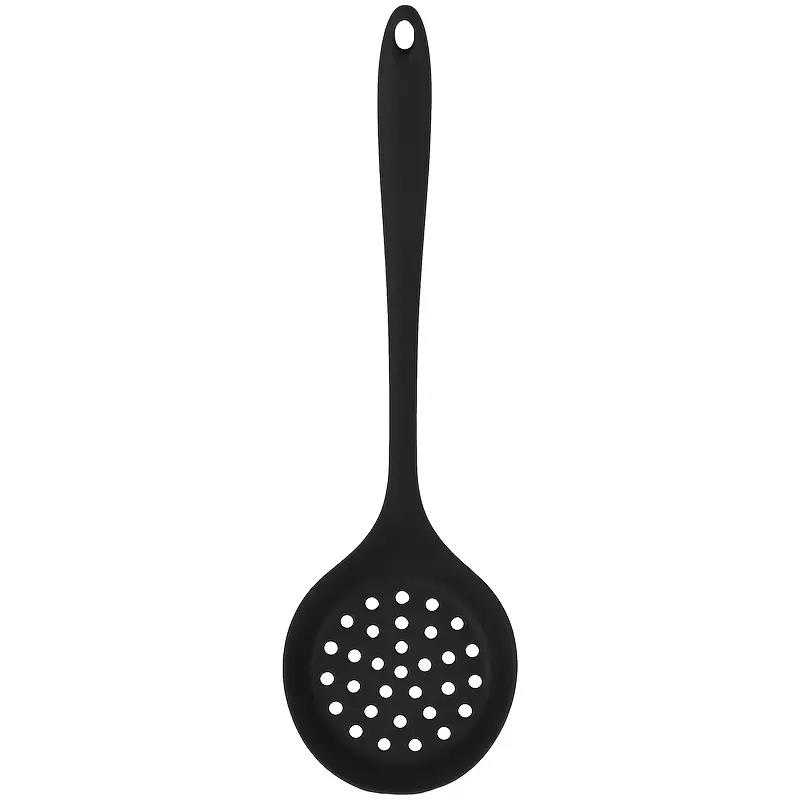 Silicone Slotted Spoon Heat Resistant Non Scratch Kitchen Skimmer Ladle for Frying for Pasta Dishwasher Safe Cooking Utensils6