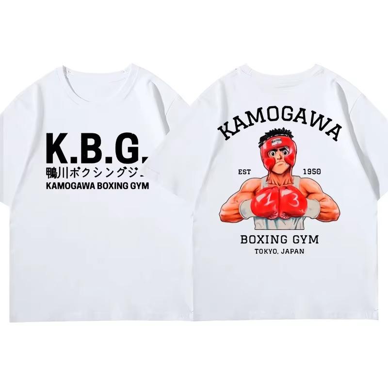 Anime Hajime No Ippo Kamogawa Boxing Gym Tričko Pánské Dámské Makunouchi Takamura KGB Grafické Letní Harajuku Streetwear Topy