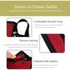 Hen Saddle Sweater Clothes, 3 Pieces Premium Chicken Saddles with Stretchy Strap, Birds Protector for Back and Sides, Poultry Accessories for Hens