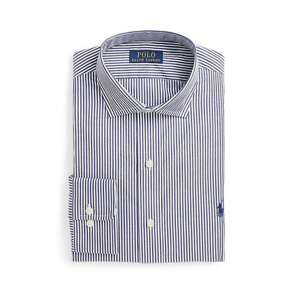 

Polo Ralph Lauren Mens Classic Fit Striped Poplin Shirt Mnpodsh37620595410 W14.5L23