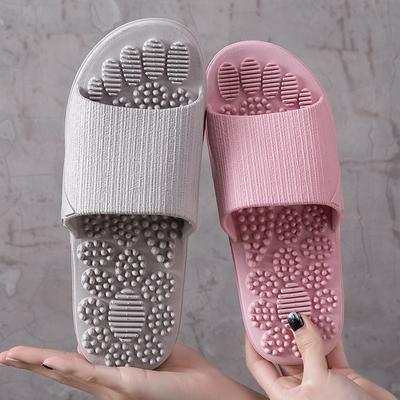 Massagetofflor Inomhus Halkfria Tofflor Unisex solid mjuk botten Partofflor Hemsandaler Män Massagepunkt