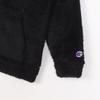 Champion Long Sleeve Script Logo Zip Hooded Size 140 Kids' Jacket, Basic, Black, (CK-Y601)