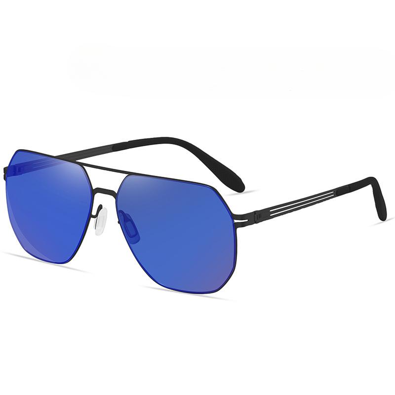 Neue polarisierte Sonnenbrille aus Nylon ohne Schraubverschluss. Eine Sonnenbrille mit flexibler Verformung der Herrensonnenbrille.
