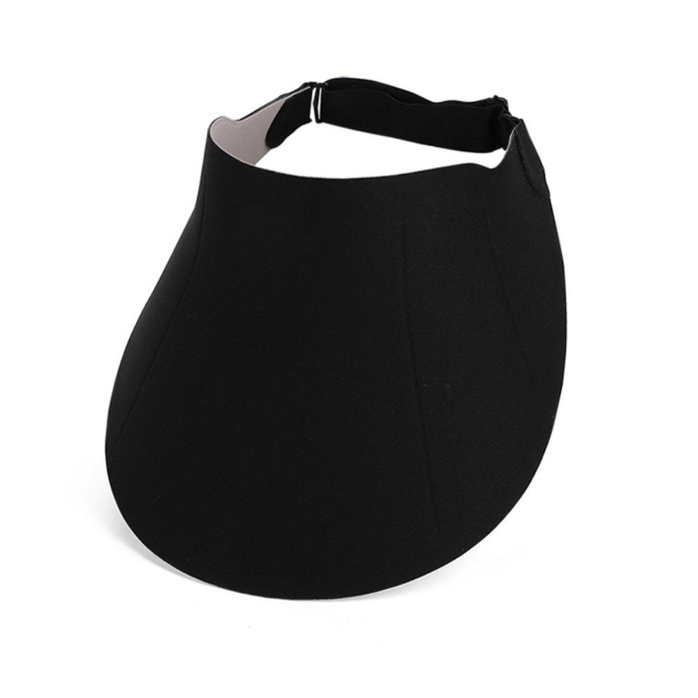 Simple Foldable Traceless Sun Hat UV Protection Empty Top Seamless Visor Cap Adjustable Large Brim Women Sun Hat Holiday
