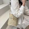 Lace Woven Straw Woven New Fashionable and Fresh Sling-shoulder Bag Women's Small Bucket Crossbody Bag Handbags