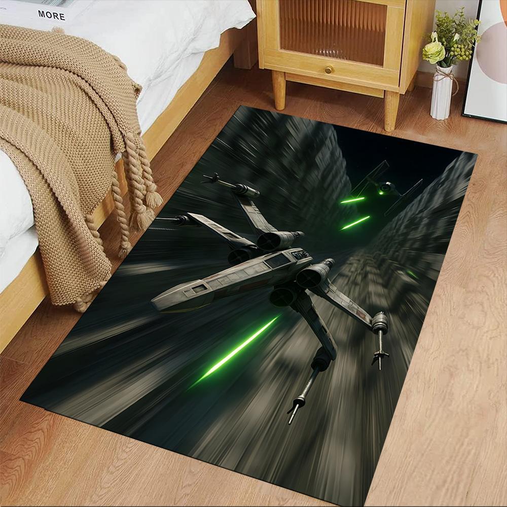 Star Wars Floor Rug Office Rug Suitable for Living Rooms Balcony Hallway Study room Anti-slip Rug Anime Office Decor