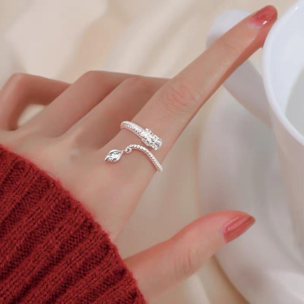 Maillard Parel kralen Ring Dames Elastisch Koord Literaire Gestapelde Wijsvinger Ring High-end Handgemaakte Ring Sieraden