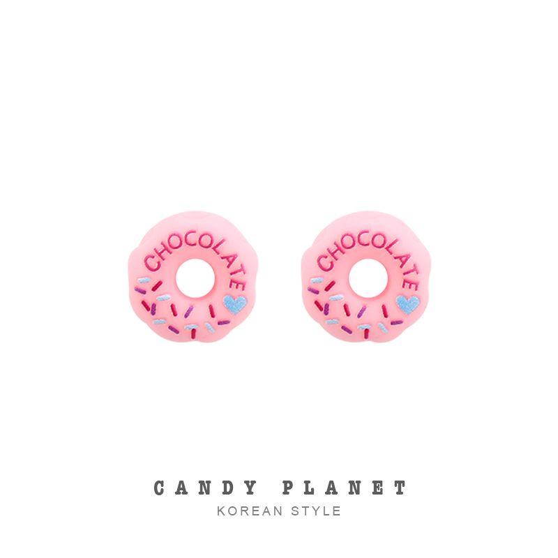 

Candy Heat Package Exclusive Original Sterling Silver Earrings Light pink doughnut studs (Sterling Silver)
