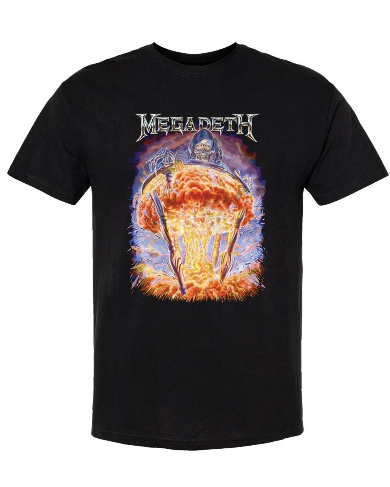 MEGADETH cd lgo BOMB SPLATTER Official SHIRT XXL New rust in peace sells killing XXL