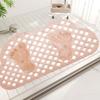 Waterproof Shower Non-Slip Mats Machine Washable Bathroom Mats Bathroom Rug Floor Mat  Toilet