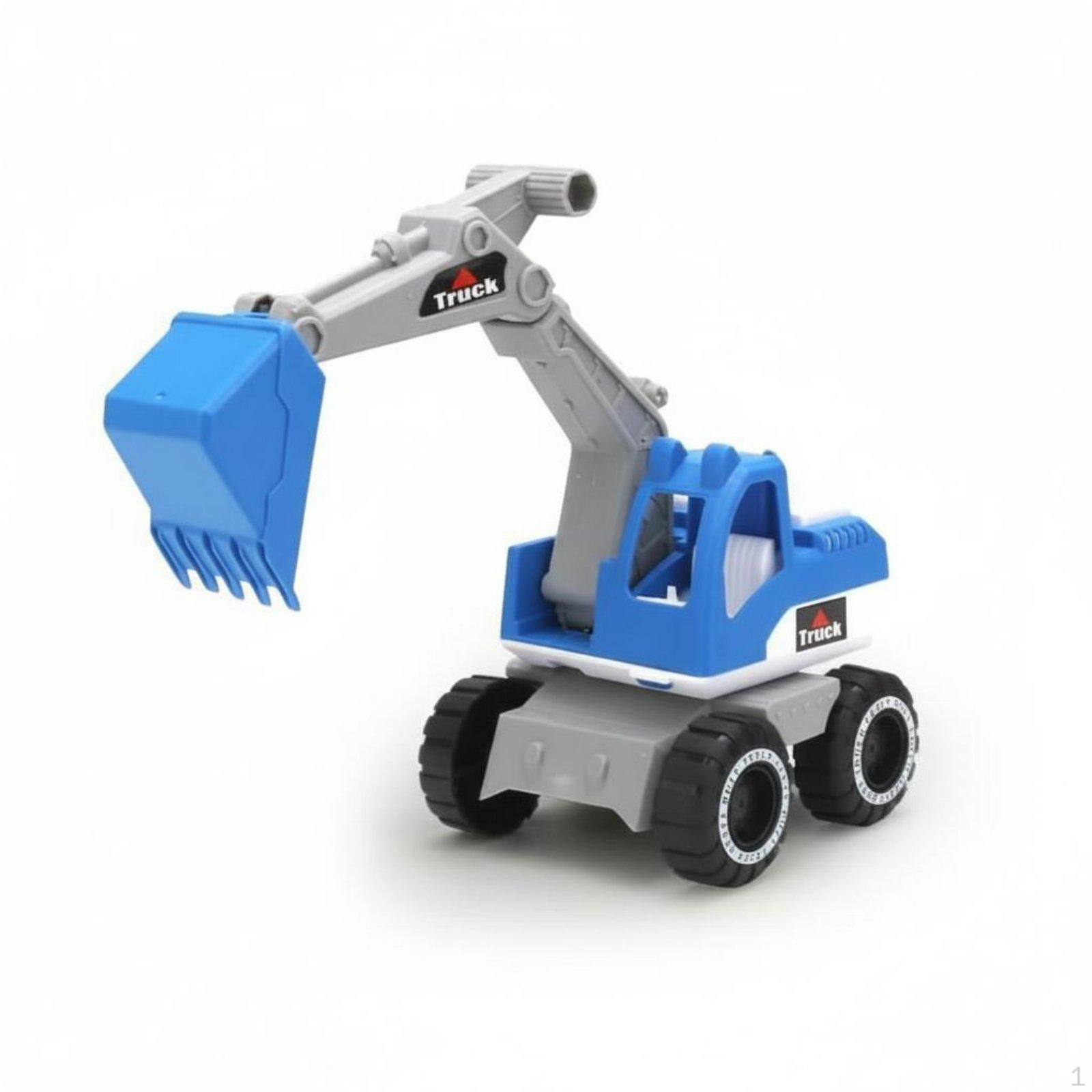 Toy Digging Machine Digger Realistic Design Movable Parts Beach Vehicle