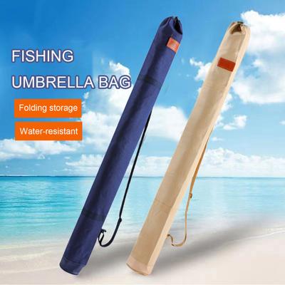 Angelschirmtasche aus wasserdichtem Segeltuch, verstellbarer Riemen, faltbar, Angelruten-Werkzeug, Regenschirmhalter, Tragetasche, Outdoor-Angelzubehör