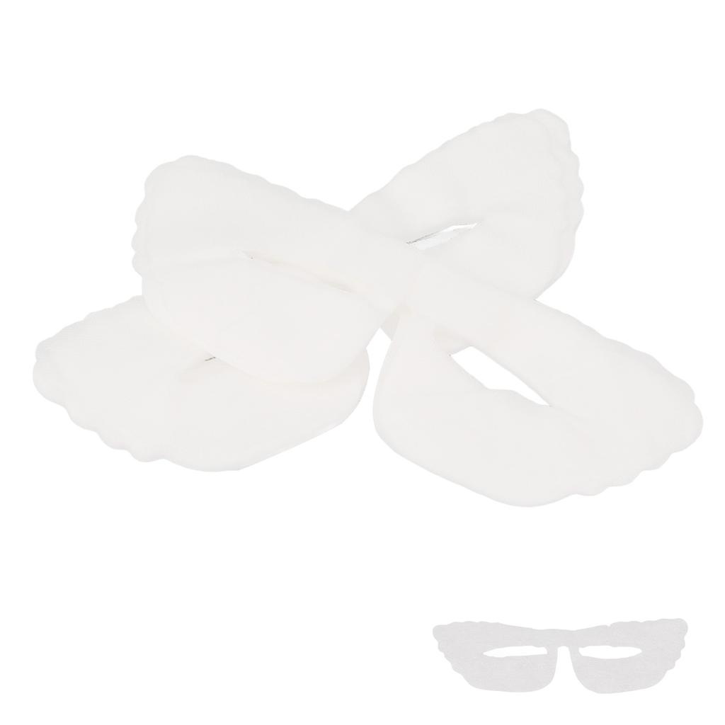 50 ks Jednorázová hedvábná oční maska Papír Jemný Lehký Tenký Prodyšný Hydratační DIY Oční papír pro