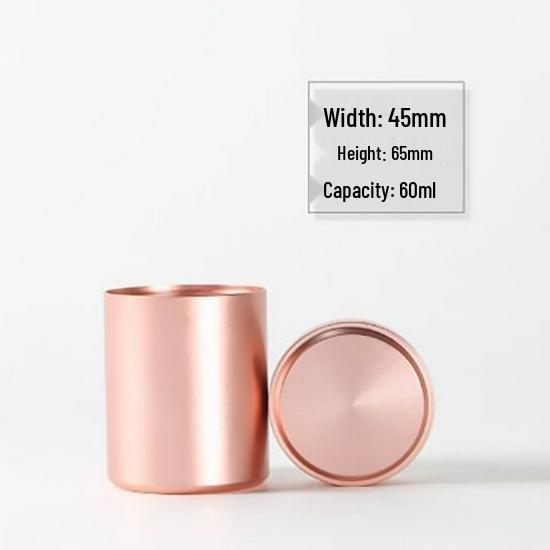 Portable Mini Metal Tea Canister - Titanium Aluminum Alloy, High-Grade Tea Packaging, Empty Gift Box