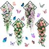 Butterfly Wall Stickers 3D Flower Wall Stickers Lightweight Wall Stickers Aesthetic Wall Decoration PVC Material
