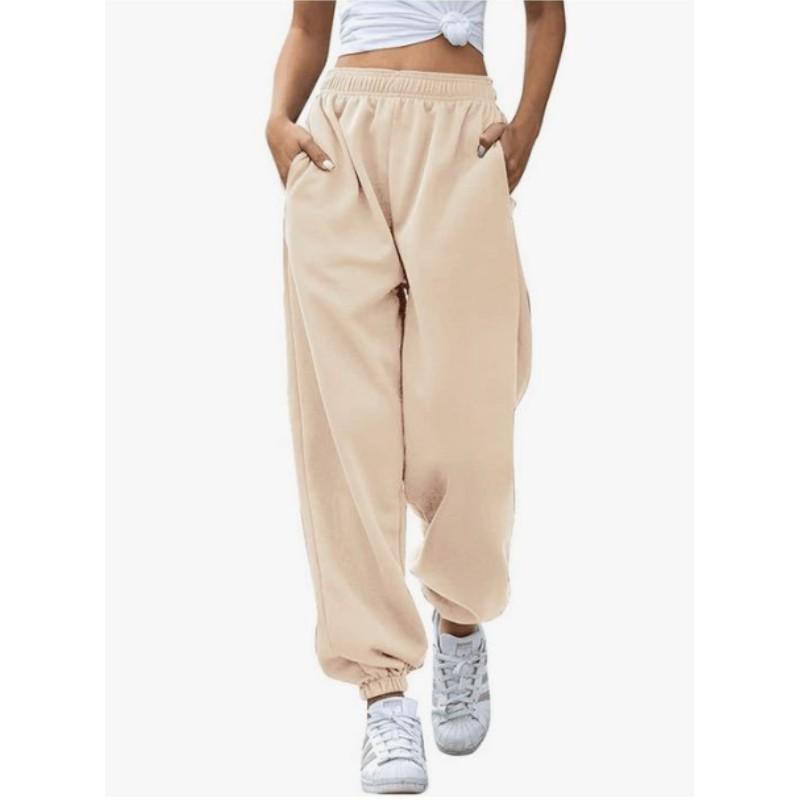 Pantaloni sportivi da donna primaverili e autunnali a gamba affusolata, pantaloni casual ampi e rilassati