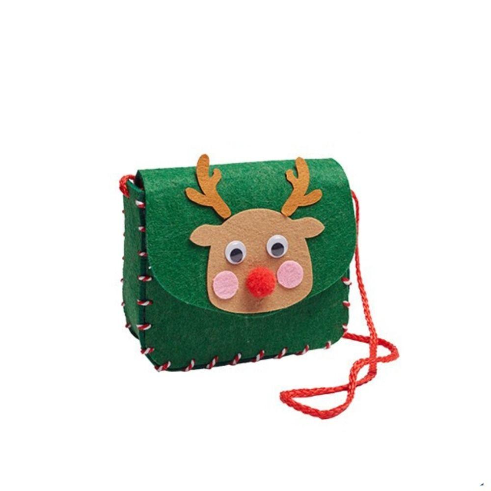 DIY Christmas Decoration Handicraft Craft Toys Bag Xmas Creative Materials Kits Gift Box Candy Bag Kids Handbag