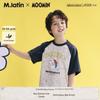 M.Latin Boys' Color-Block Raglan Short Sleeve T-Shirt