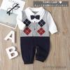 Butter Cream Limited Stock Baby Romper for Long and Featuring a and Bow Size 66cm - Boys, Sleeve, Spring, Summer, Fall, Winter, Year-Round, Stylish,