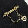 Rhinestone Brooch Jewelry Accessories Hijab Tassel Lapel Pin Suit Shirt Collar Badge Corsage Brooches