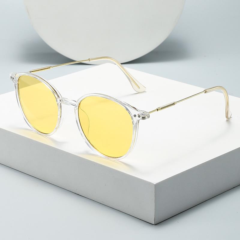 Γυαλιά Νυχτερινής Όρασης Διπλής Χρήσης Ημέρας & Νύχτας Φωτοχρωμικά Γυαλιά με Προστασία UV Ρετρό Στρογγυλό Πλαίσιο Αντιθαμβωτικά Γυαλιά Οδήγησης