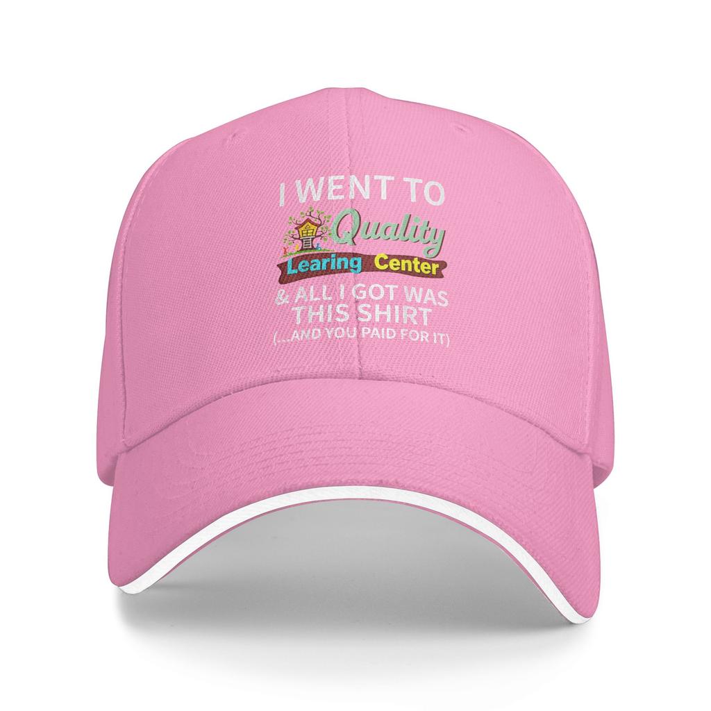 I Went to Quality Learning Center  All i got was This Shirt Sun Baseball Cap Summer Trucker Hat For Female Male Baseball Caps