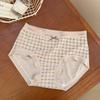 Ladies Summer Pure To Pure Cotton 7A Antibacterial Extension Crotch No Scar Middle Waist Triangle Briefs