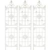 American Retro Wrought Iron Rose & Clematis Trellis for Balcony or Garden