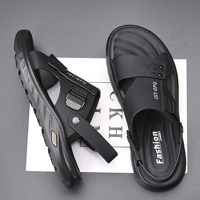 Fashion Quick Dry Man Slippers Dual-Purpose Man Sandals Casual Summer Shoes Mens Leisure Flip Flops Light Beach Shoes Wading Aqua Shoes