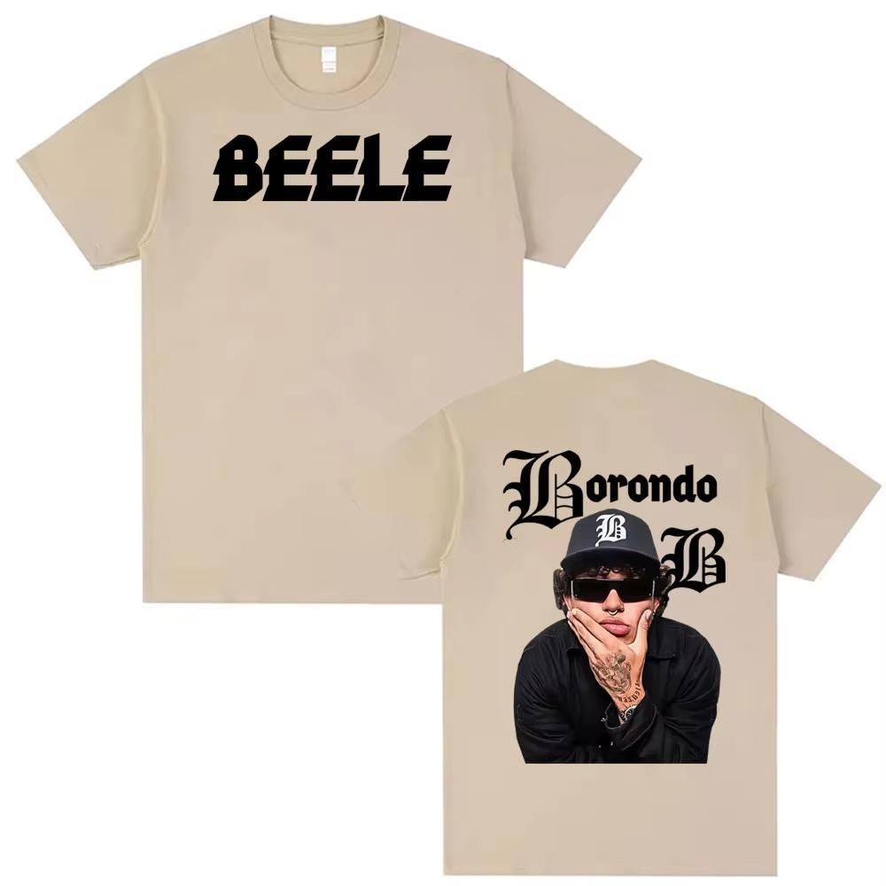 Rapper Beele Borondo Album Logo Graphic Tshirts Men Women Harajuku Vintage Hip Hop Punk T Shirt High Quality Short Sleeve Top