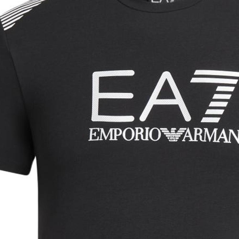 EMPORIO ARMANI EA7 SS24 T Shirt Men's Black 3DPT29-PJULZ-1200
