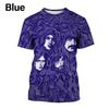 Summer Men Clothing Deep Purple Band Hard Rock Music 3D Print T-shirt Fashion Casual Oversized